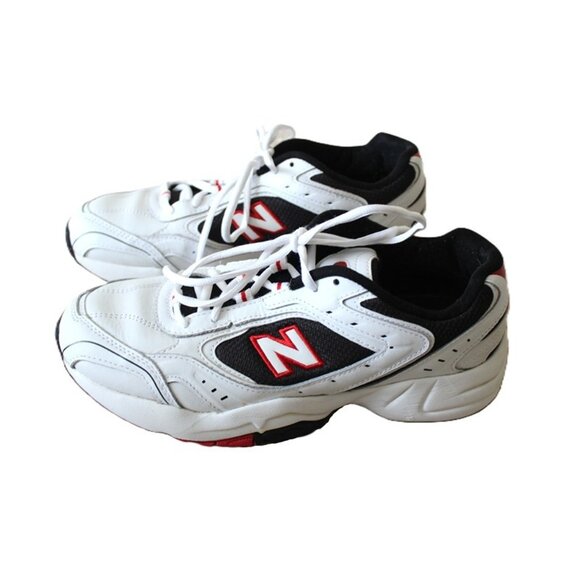NEW BALANCE 452 Retro Chunky Streetwear Sneakers White/Black/Red - Unisex M9/W11 - Picture 4 of 11